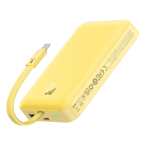 Baseus Magnetic Mini | Power Bank 10000mAh 30W USB-C med trådløs lading MagSafe med Type-C-kabel
