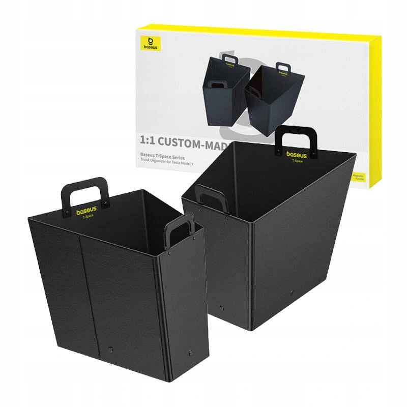 Bagasjeromsorganisator Tesla Model Y │ T-Space Series Trunk Organizer Black - sett 2 stk.