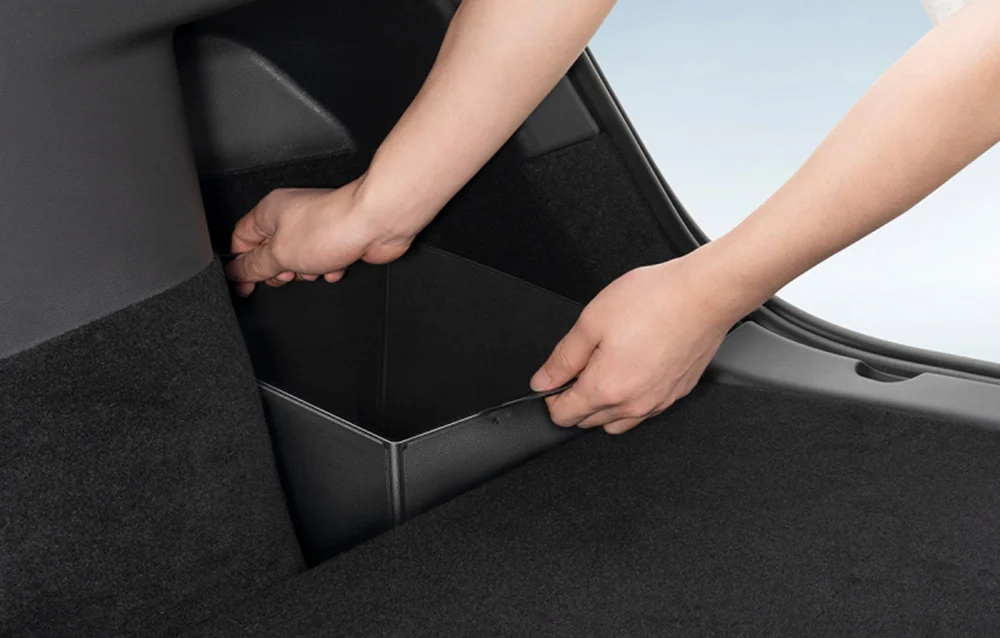 Bagasjeromsorganisator Tesla Model Y │ T-Space Series Trunk Organizer Black - sett 2 stk. – bilde 7