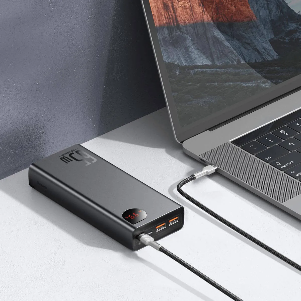 Baseus Adaman 65W | Power Bank USB USB-C 65W QC 4.0 PD Huawei SCP 5A Samsung AFC – bilde 8