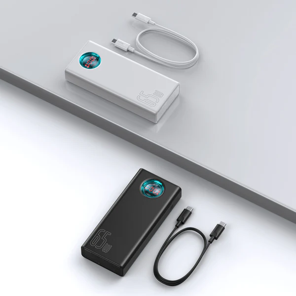 Baseus Ambilight 65W | Powerbank på 30000mAh med 4x USB + USB-C Power Delivery Quick Charge 3.0 Huawei SCP FCP 5A Overseas Edition – bilde 3