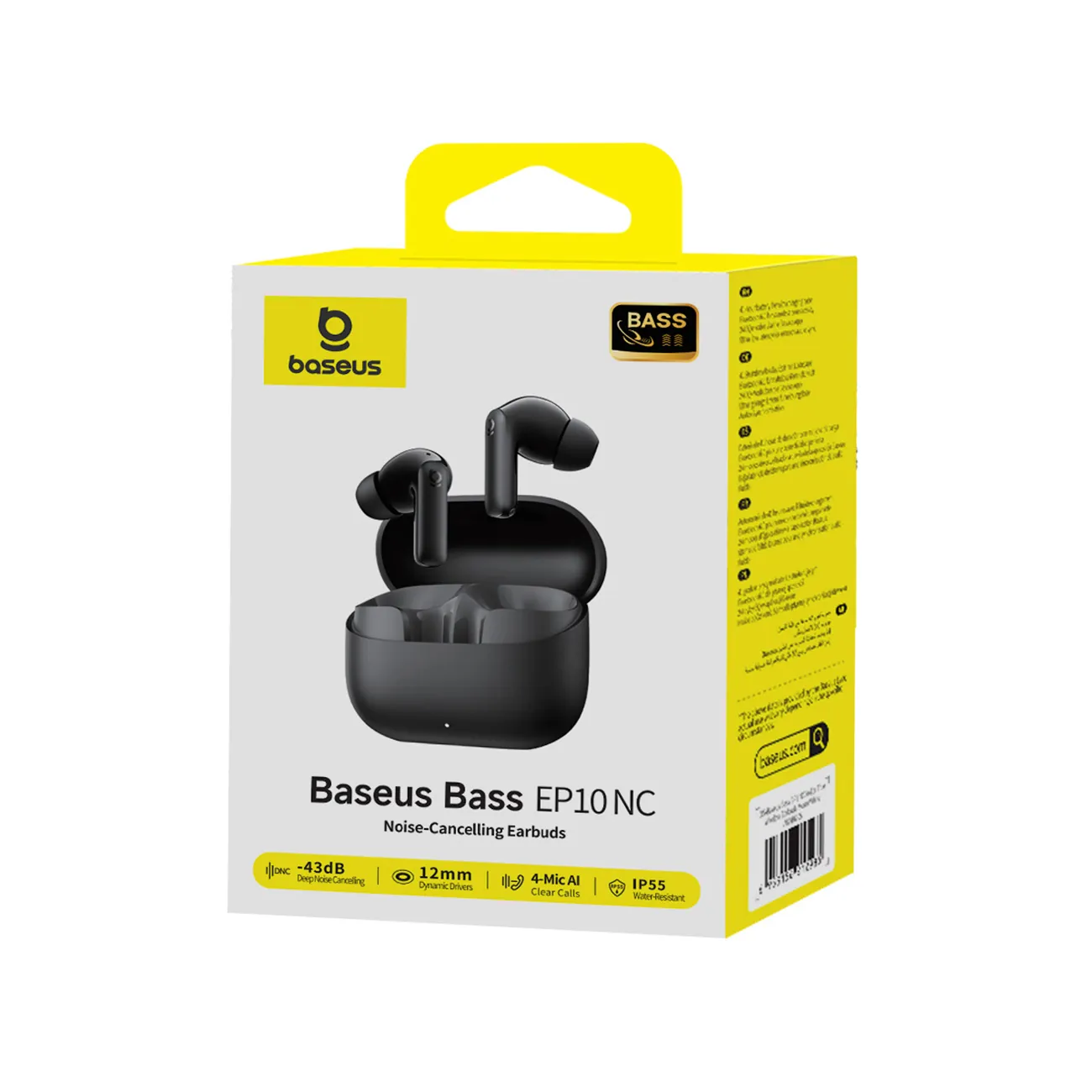 Baseus Bass EP10 | Trådløse in-ear øretelefoner TWS med ANC – Svart – bilde 5