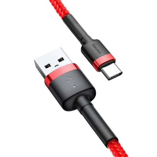 Baseus Cafule Cable | Nylon USB-C Type-C Quick Charge 3.0-kabel 100cm 3A