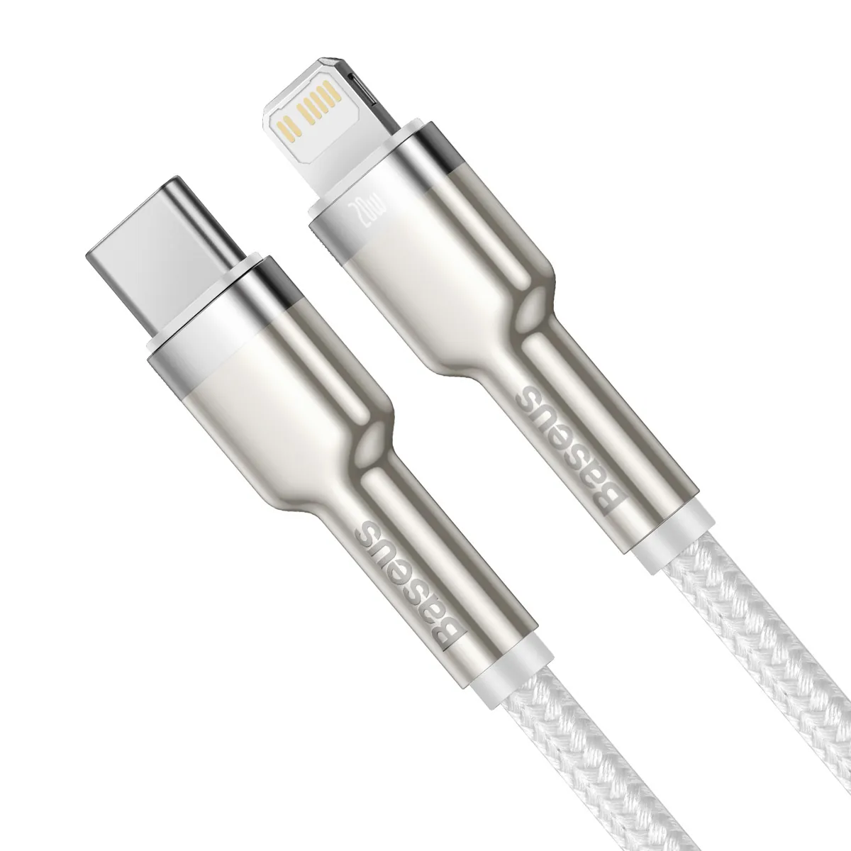 Baseus Cafule Metal | USB-C til Lightning-kabel 20W PD 1 m – Hvit – bilde 2