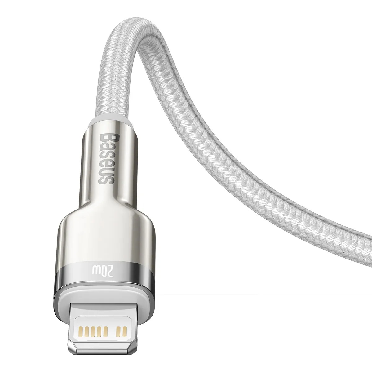 Baseus Cafule Metal | USB-C til Lightning-kabel 20W PD 1 m – Hvit – bilde 6