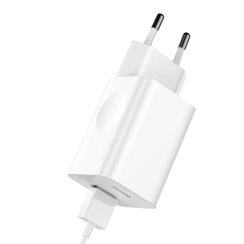 Baseus Charging Quick Charger | Vegglader USB-A 24W QC 3.0 – Hvit – bilde 3