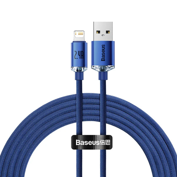 Baseus Crystal Shine | Kabel USB - Lightning for Apple iPhone iPad AirPods 2m 2.4A