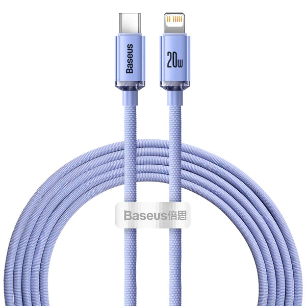 Baseus Crystal Shine | USB-C - Lightning kabel for Apple iPhone iPad AirPods PD 20W 2M