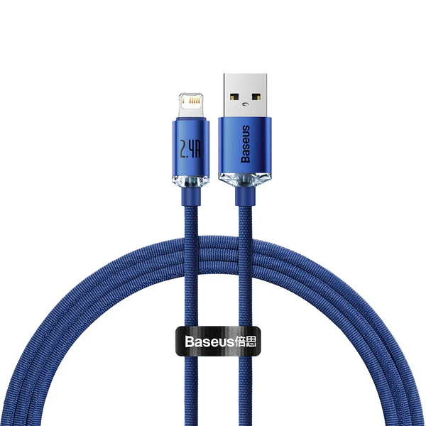 Baseus Crystal Shine | USB - Lightning kabel for Apple iPhone iPad AirPods 1.2m 2.4A