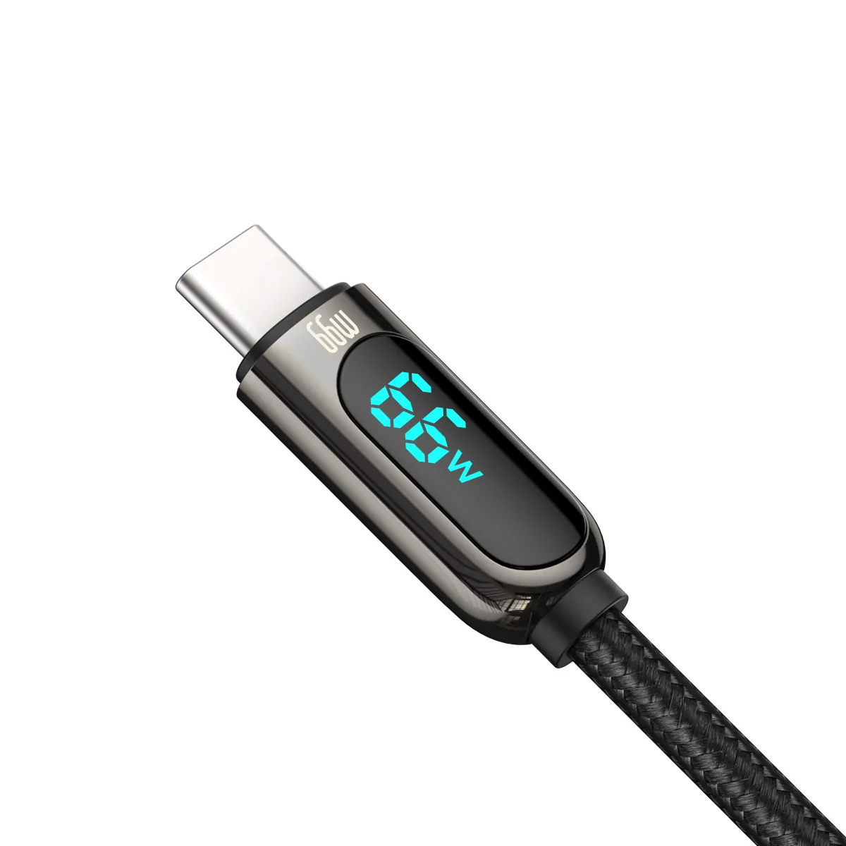 Baseus Display | USB-A til USB-C-kabel 66W med display 1 m – Svart – bilde 2