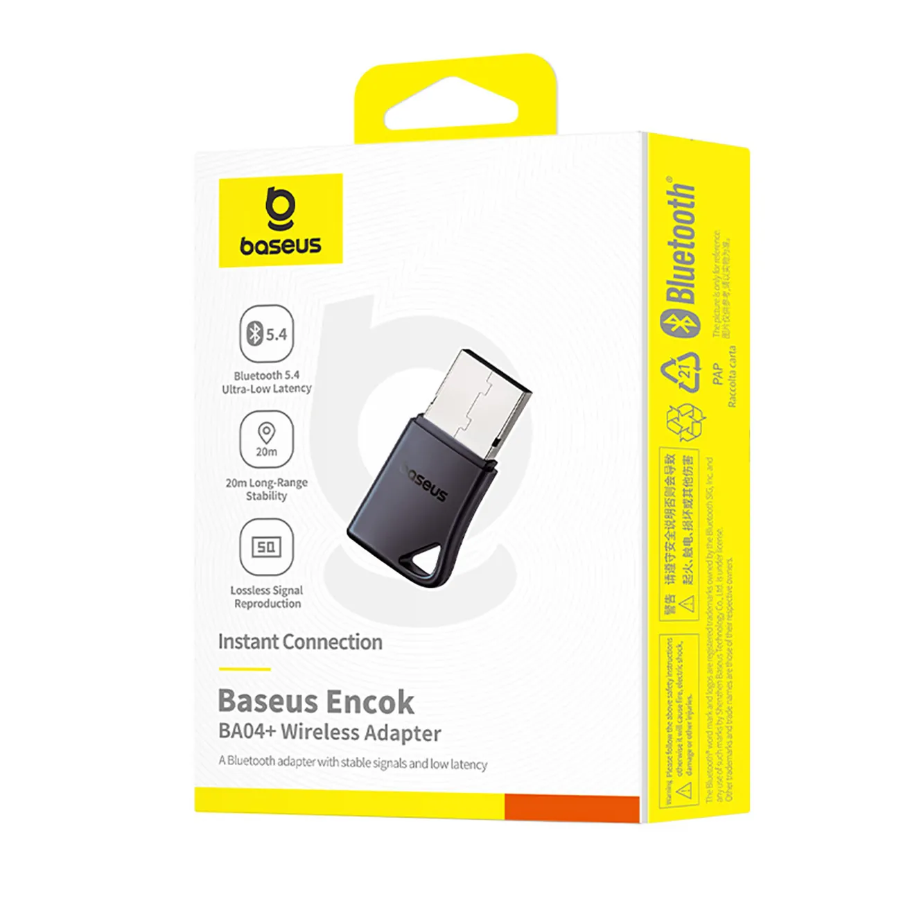 Baseus Encok BA04+ | USB Bluetooth 5.4-adapter – Svart – bilde 5