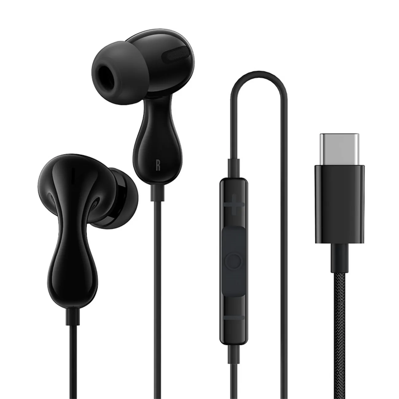 Baseus Encok CZ20 | Kablede in-ear øretelefoner USB-C – Svart – bilde 3