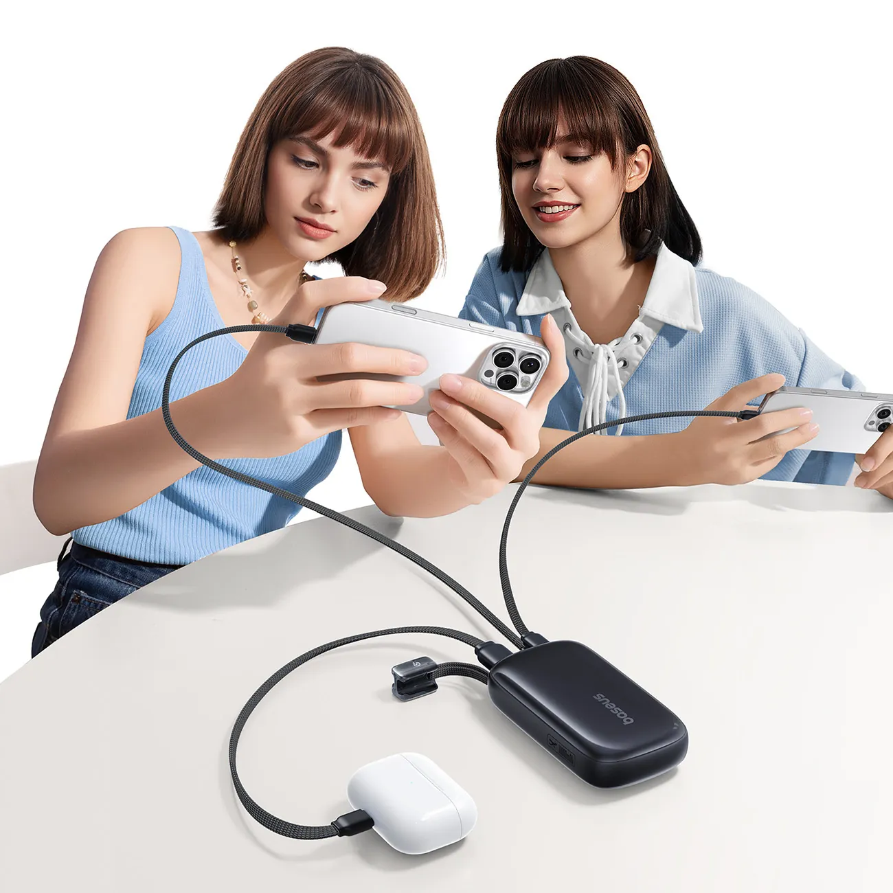 Baseus EnerFill FC21 Qpow 3 Ultra | Powerbank 10000 mAh 22,5W med display og avtakbar kabel – Svart – bilde 7