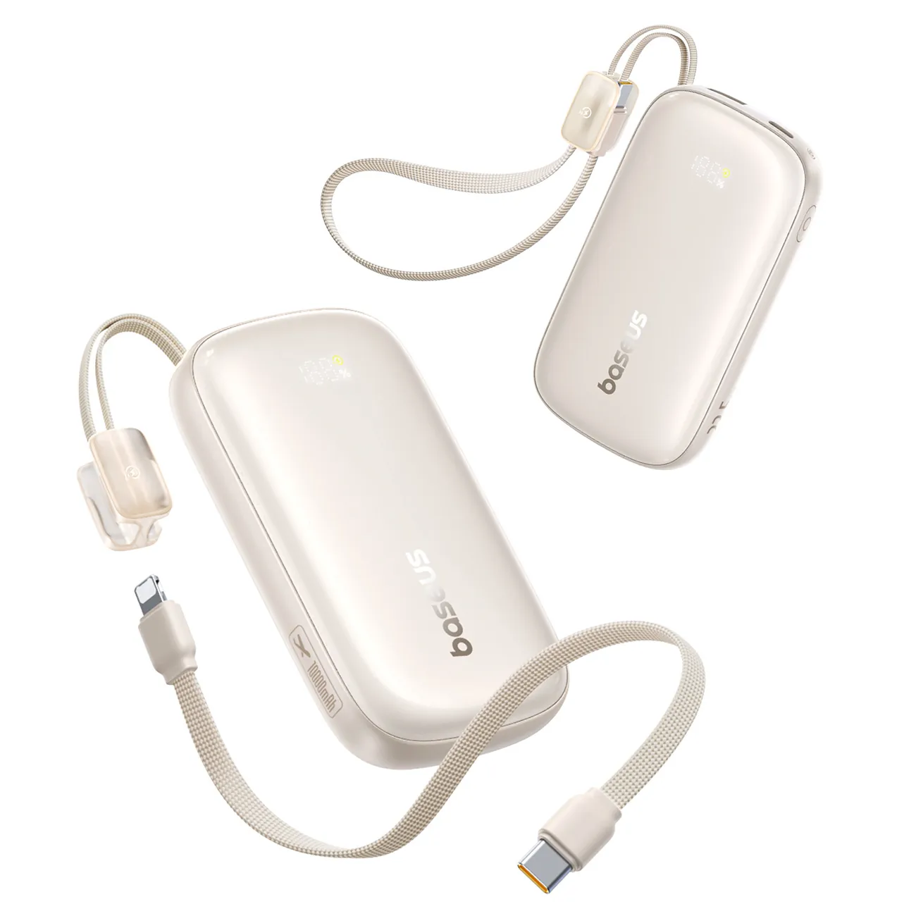 Baseus EnerFill FC21 Qpow 3 Ultra | Powerbank 10000 mAh 22,5W med kabel-stropp – Titan – bilde 2