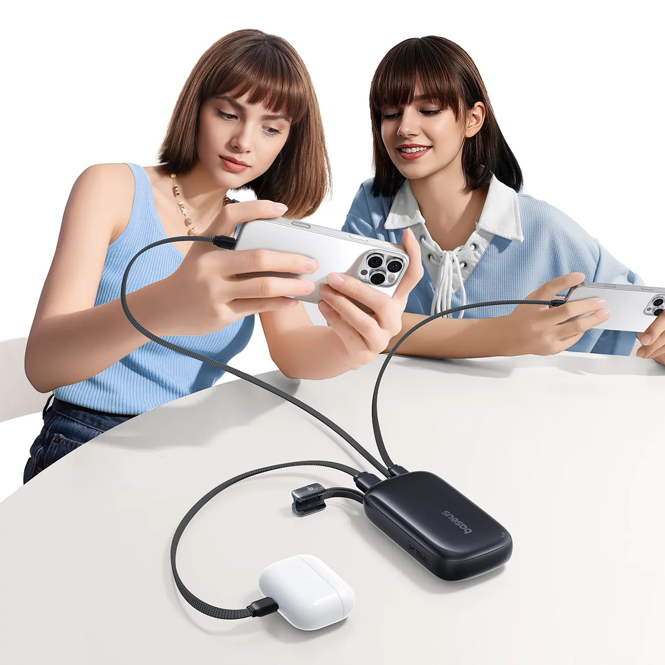 Baseus EnerFill FC21 Qpow 3 Ultra | Powerbank 10000 mAh 45W med kabel-stropp – Svart – bilde 7