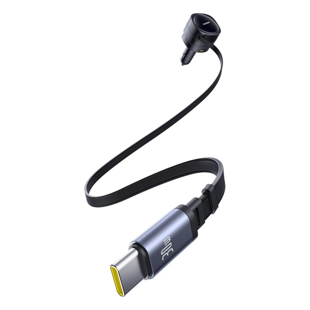Baseus Enjoyment Max | Billader 90W 2x USB-C med USB-C- og Lightning-kabel – Svart – bilde 4