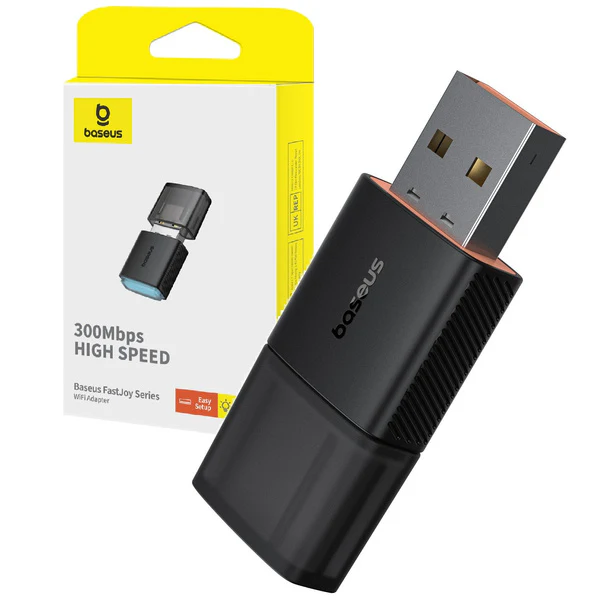 Baseus FastJoy WiFi | Trådløs USB WiFi-nettverksadapter til ekstern datamaskin eller bærbar PC 2.4 GHz 300 Mbps – bilde 6