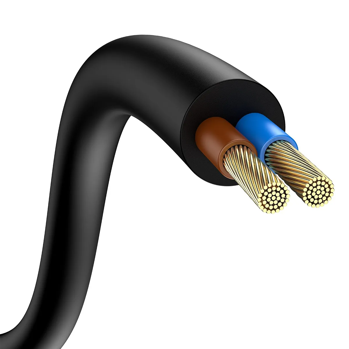 Baseus GaN3 Pro | Vegglader GaN 65W 2x USB-C + 2x USB-A med USB-C-kabel 1 m – Svart – bilde 4