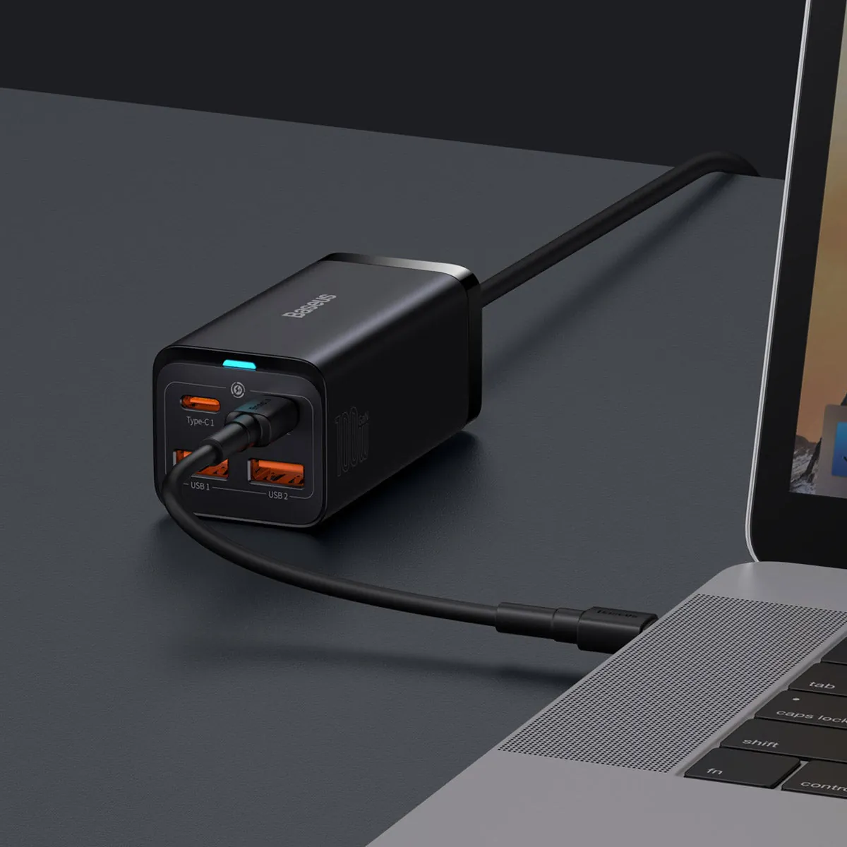 Baseus GAN3 Pro | Vegglader med 4x USB-A USB-C PD QC4.0 100W – bilde 10
