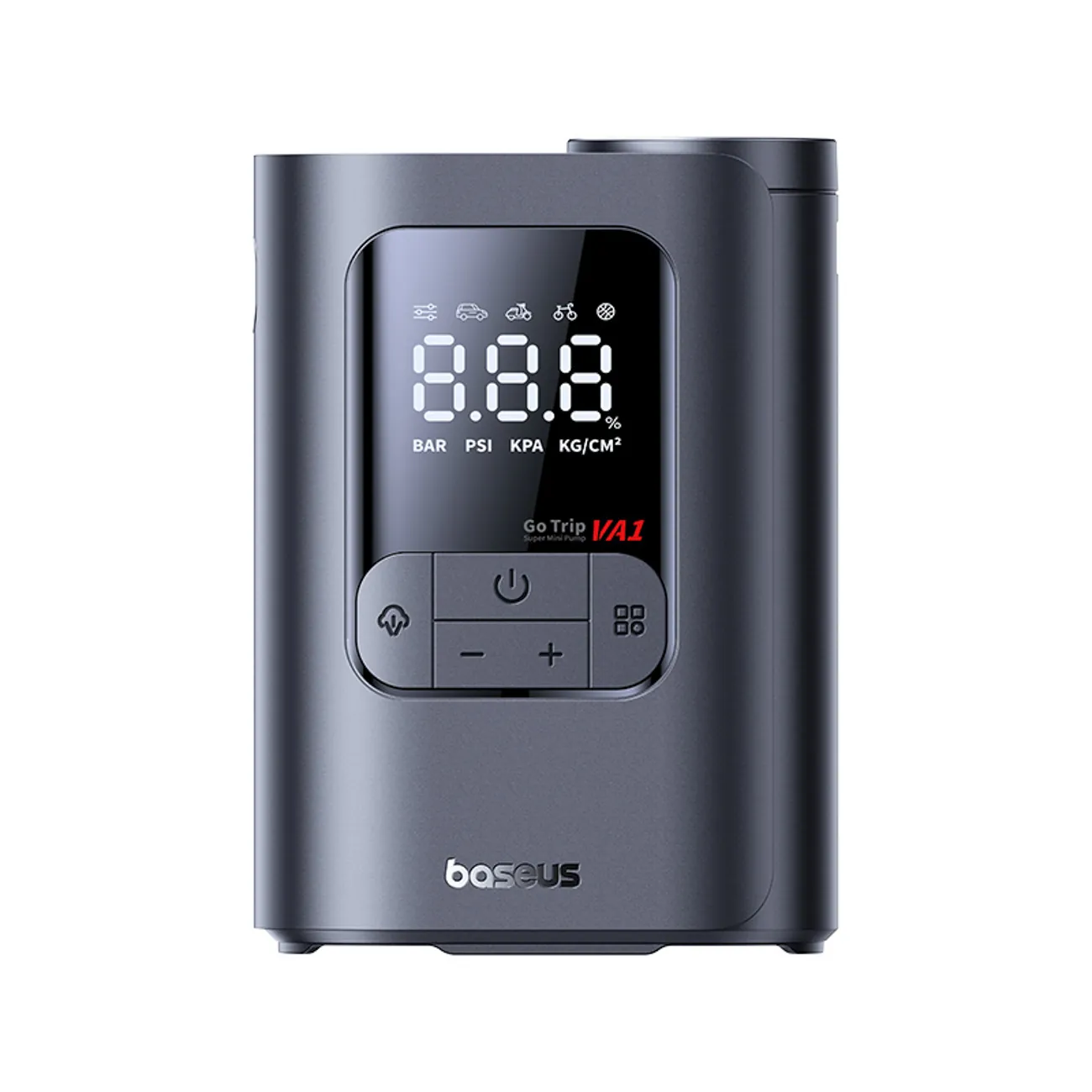Baseus GoTrip VA1 | Trådløs dekkpumpe 150 PSI 7500 mAh – Mørkegrå – bilde 2