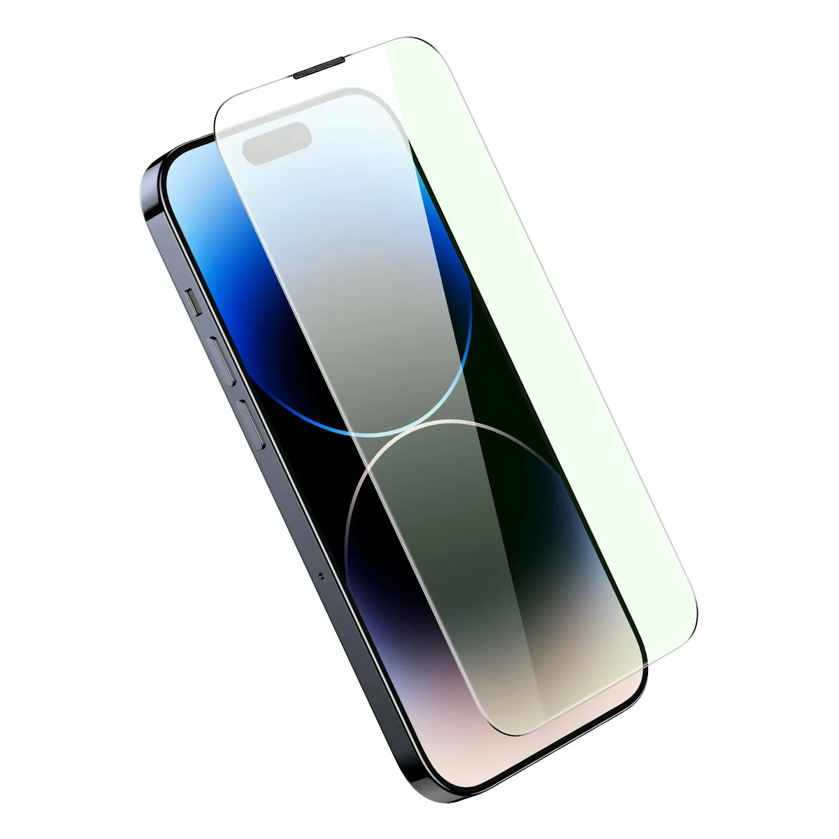 Baseus | Herdet glass til iPhone 14 Pro Max med blålysfilter 0,3 mm – Gjennomsiktig – bilde 4