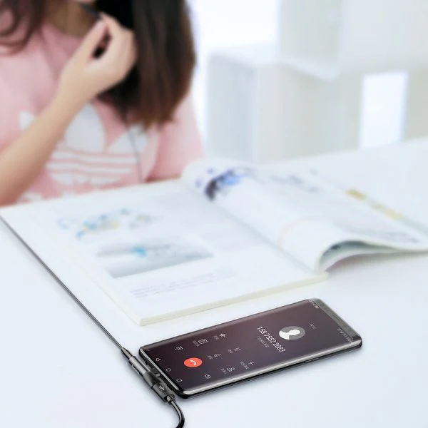 Baseus L41 | USB-C til Mini Jack 3,5 mm / USB-C lydovergangsadapter for hodetelefoner – bilde 4