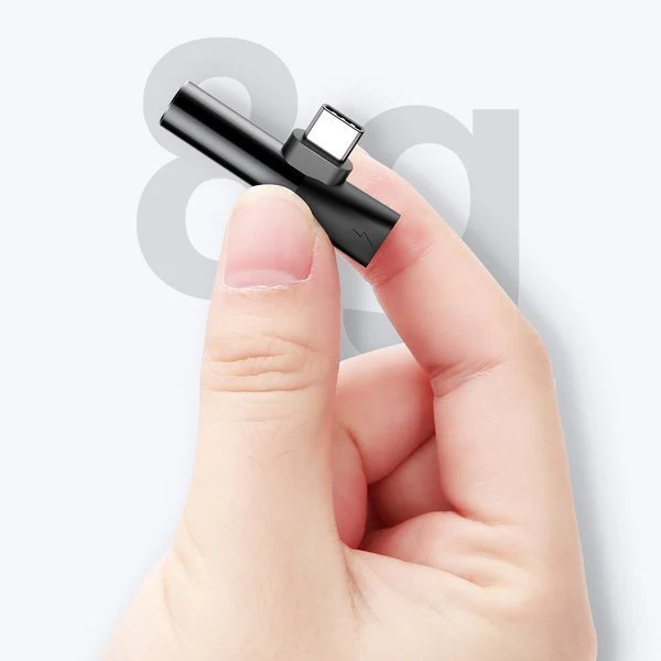 Baseus L41 | USB-C til Mini Jack 3,5 mm / USB-C lydovergangsadapter for hodetelefoner – bilde 6