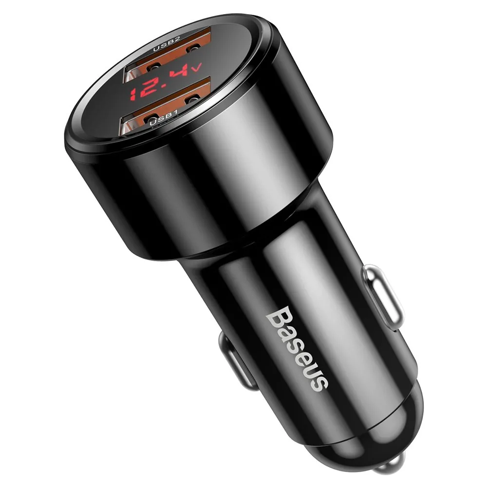 Baseus Magic Series Dual QC | Billader 2x USB QC 3.0 45W – Svart – bilde 2