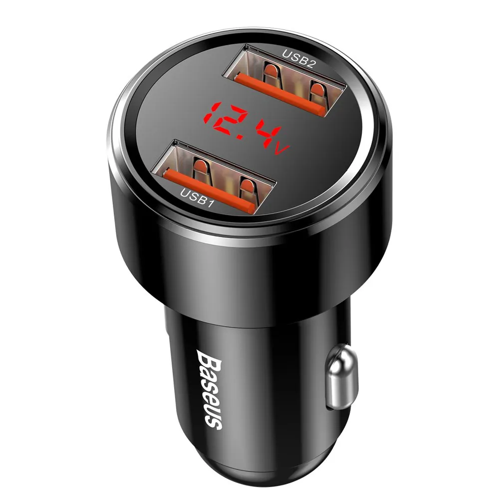 Baseus Magic Series Dual QC | Billader 2x USB QC 3.0 45W – Svart – bilde 3