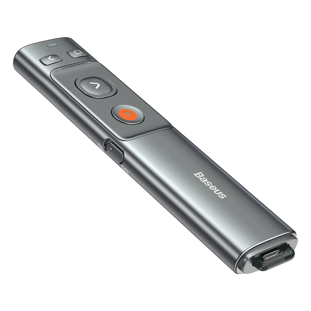 Baseus Orange Dot | Trådløs laserpeker for presentasjoner (uten batteri) – Grå