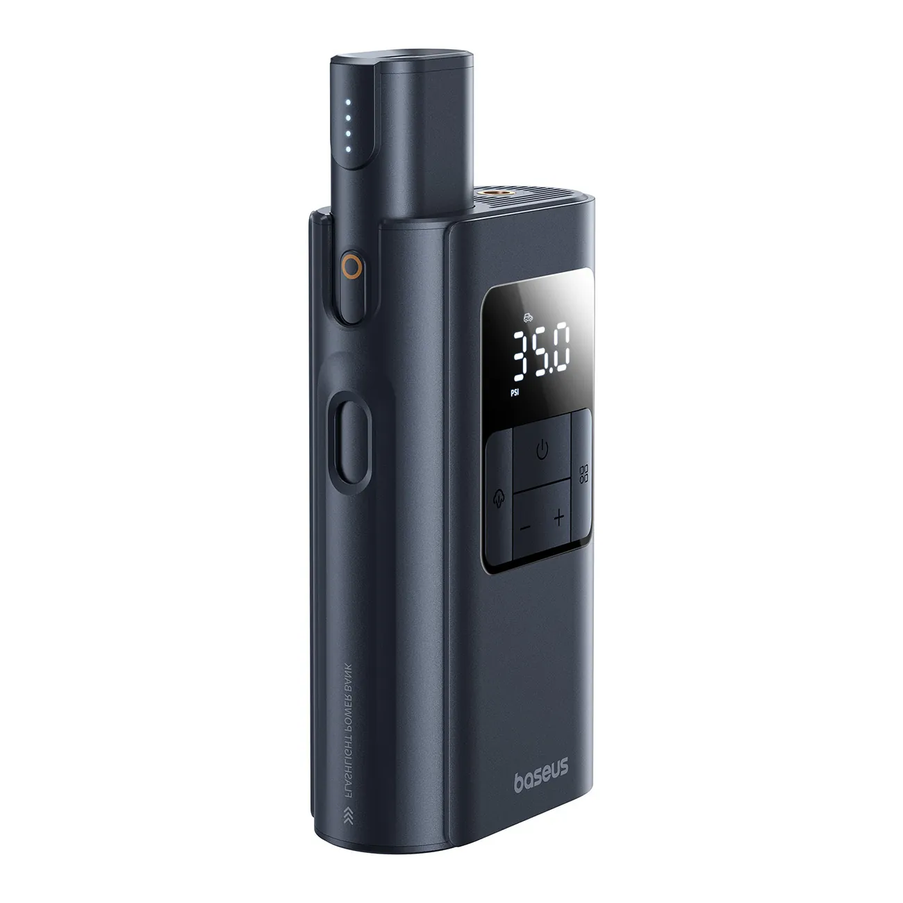 Baseus PrimeTrip VA1 | Dekkpumpe 75W 2-i-1 med lykt og powerbank 6000 mAh – Svart – bilde 2