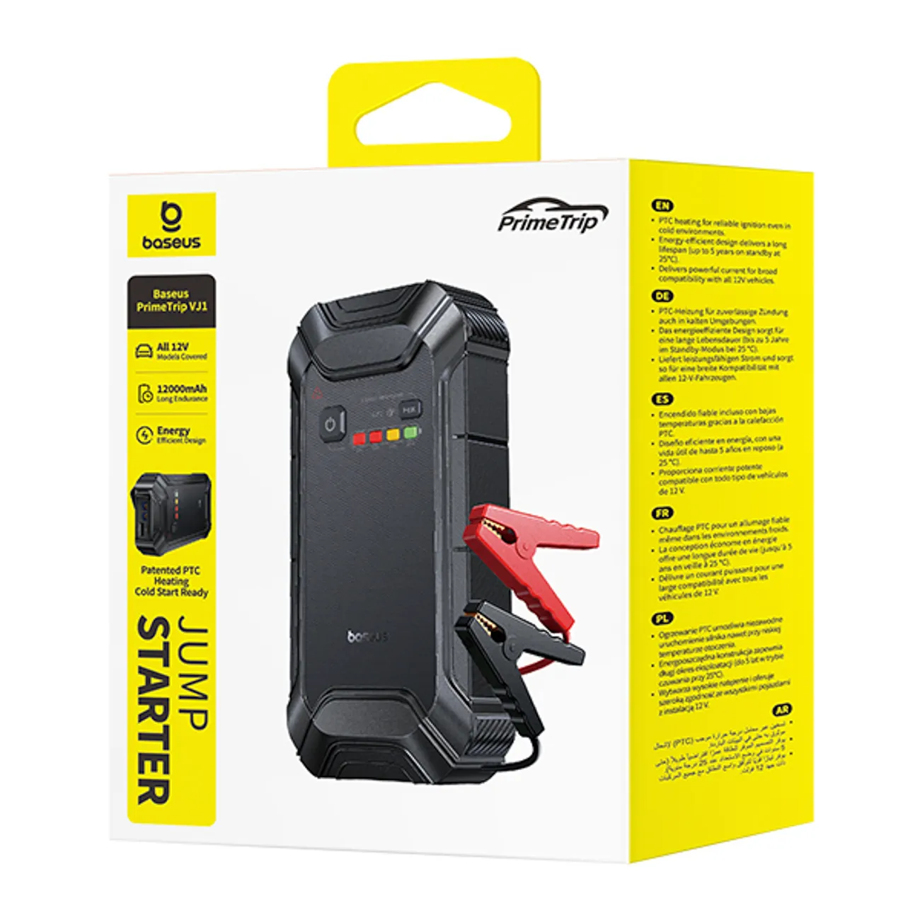 Baseus PrimeTrip VJ1 | Startbooster 12000 mAh – Svart – bilde 6