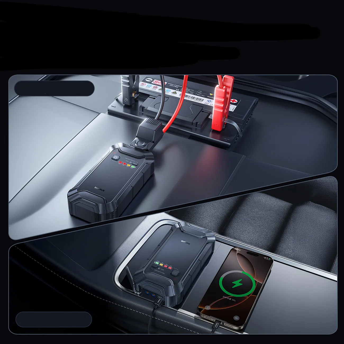 Baseus PrimeTrip VJ1 | Startbooster 12000 mAh – Svart – bilde 7