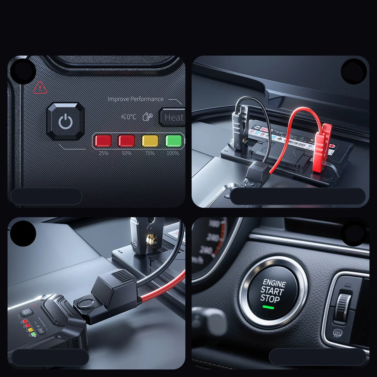 Baseus PrimeTrip VJ1 | Startbooster 12000 mAh – Svart – bilde 8