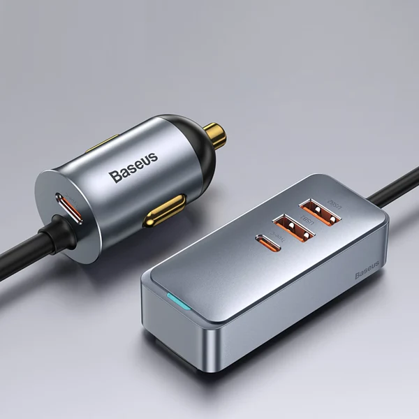 Baseus Share Together PPS | Bilader med 2x USB-A + 2x Type-C splitter 120W