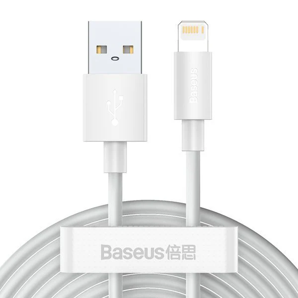 Baseus Simple Wisdom | Sett med 2 USB - Lightning-kabler til Apple iPhone 2.4A, 1.5m