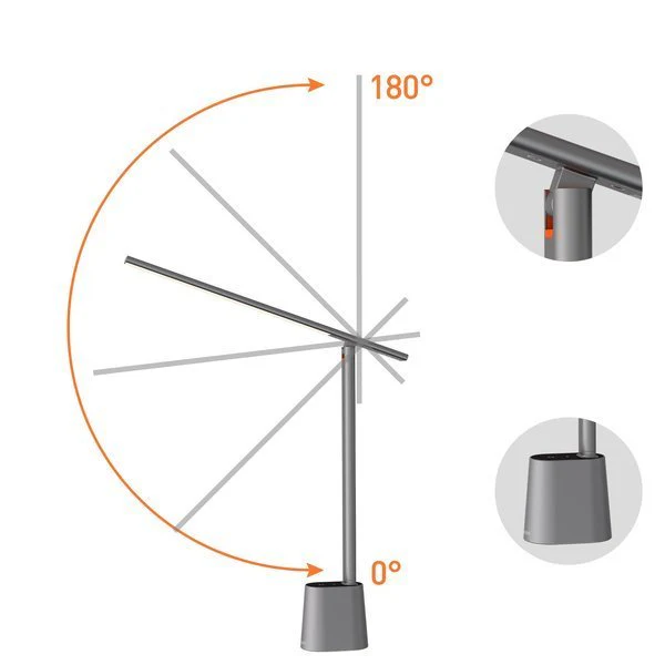 Baseus Smart Eye | Trådløs skrivebordslampe med LED-lys sensor – bilde 10