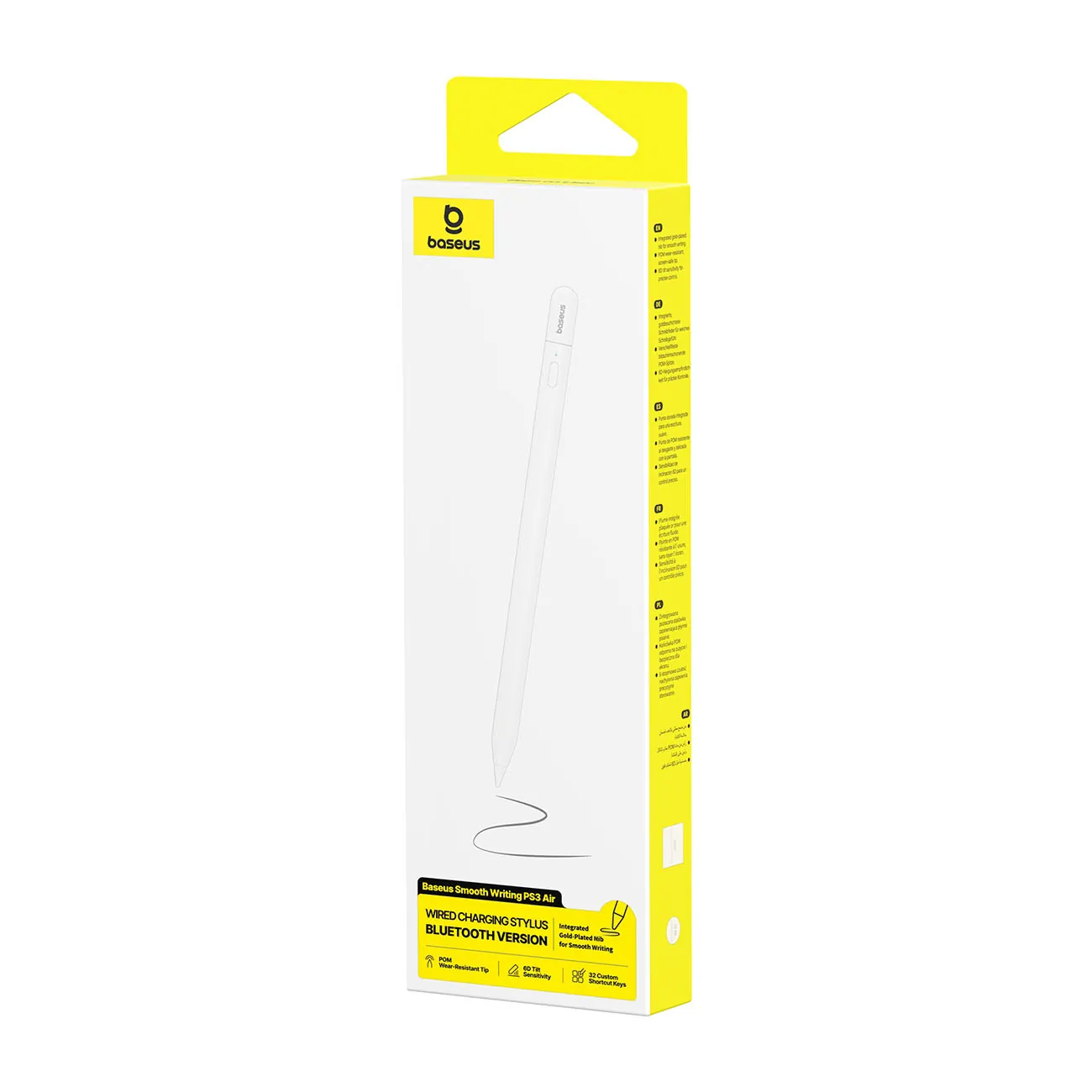 Baseus Smooth Writing PS3 Air | Aktiv pekepenn med Bluetooth til iPad – Hvit – bilde 5