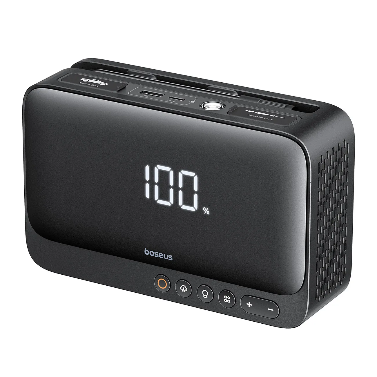 Baseus Super Energy | Startbooster 4-i-1 600A med kompressor, lykt og powerbank – Svart – bilde 7