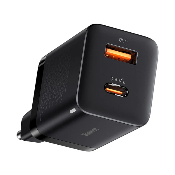 Baseus Super Si Pro | Vegglader USB-C USB-A 30W PD QC3.0