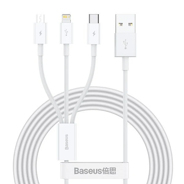 Baseus Superior | 3-in-1 USB - USB-C Micro Lightning 3.5A cable