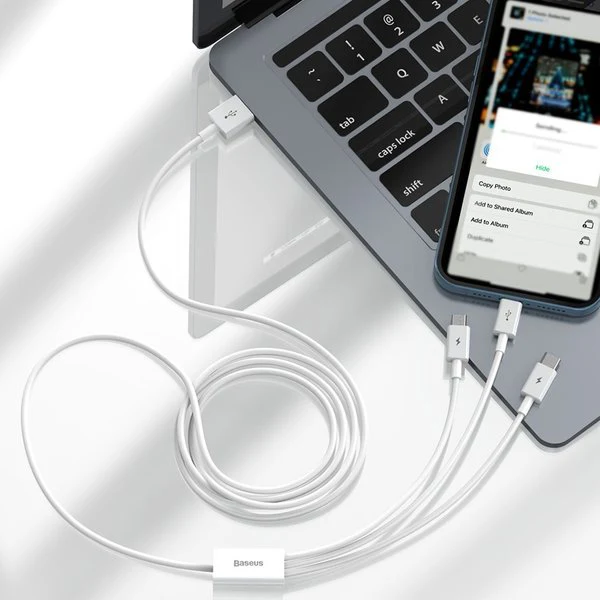 Baseus Superior | 3-in-1 USB - USB-C Micro Lightning 3.5A cable – bilde 5