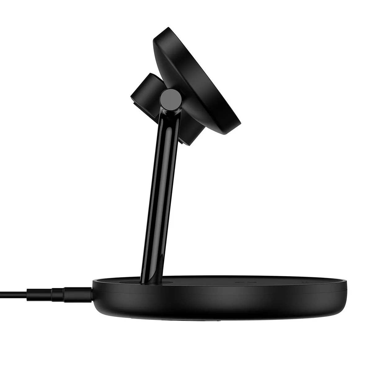 Baseus Swan | Trådløs ladestasjon 3-i-1 for iPhone, Apple Watch og AirPods – Svart – bilde 2