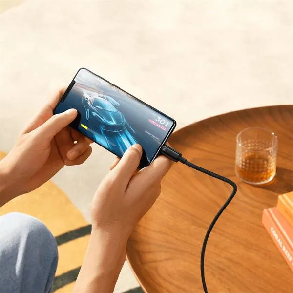 Baseus Tungsten Gold | USB-C Type-C 240W Power Delivery-kabel Samsung AFC Huawei SCP Quick Charge 1m – bilde 5