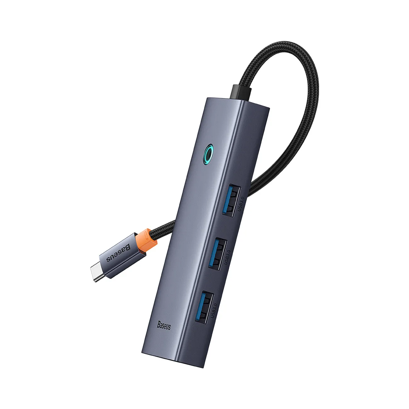 Baseus UltraJoy Series | USB-C-hub 5-i-1 HDMI 4K og 4x USB-A 3.0 – Grå – bilde 4