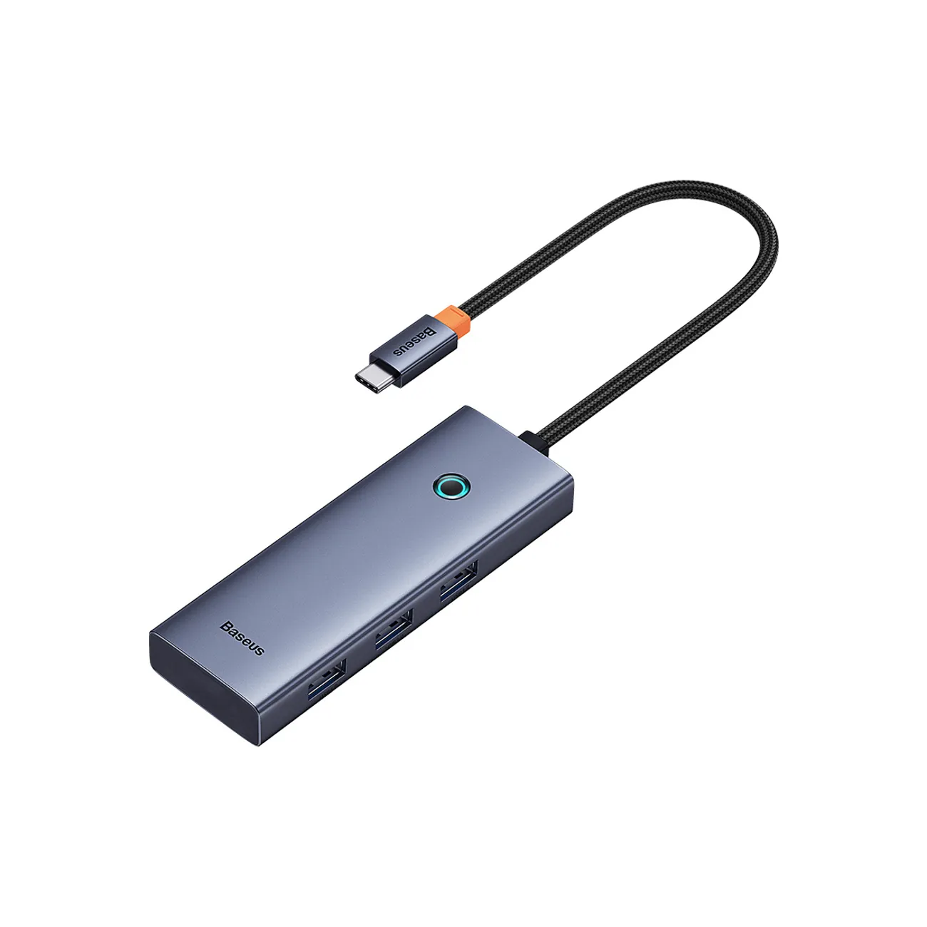 Baseus UltraJoy Series | USB-C-hub 5-i-1 HDMI 4K og 4x USB-A 3.0 – Grå – bilde 5