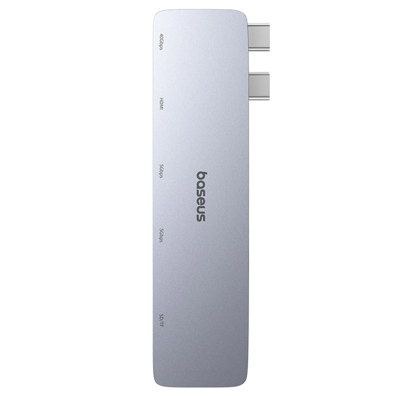 Baseus UltraJoy Series | USB-C-hub 6-i-1 med HDMI 4K og SD/microSD-leser – Grå – bilde 2