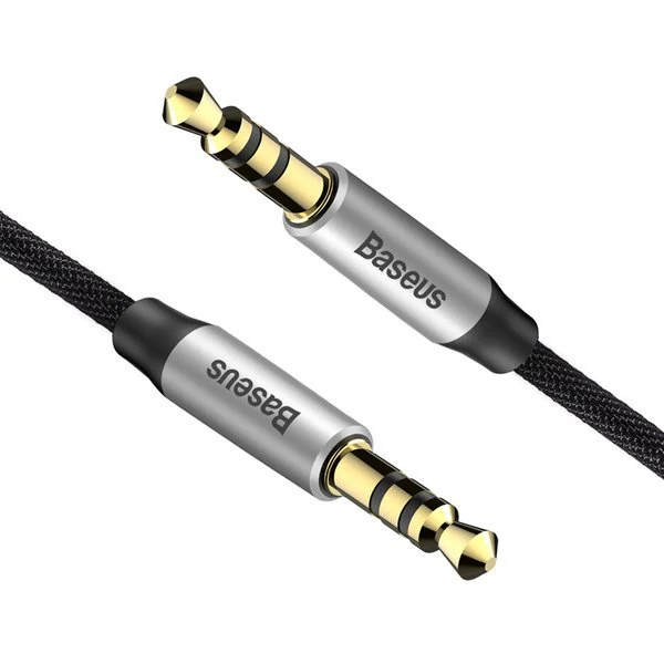 Baseus Yiven M30 | Gullbelagt AUX lydkabel Mini Jack 3.5mm - Mini Jack 3.5mm 1.5M
