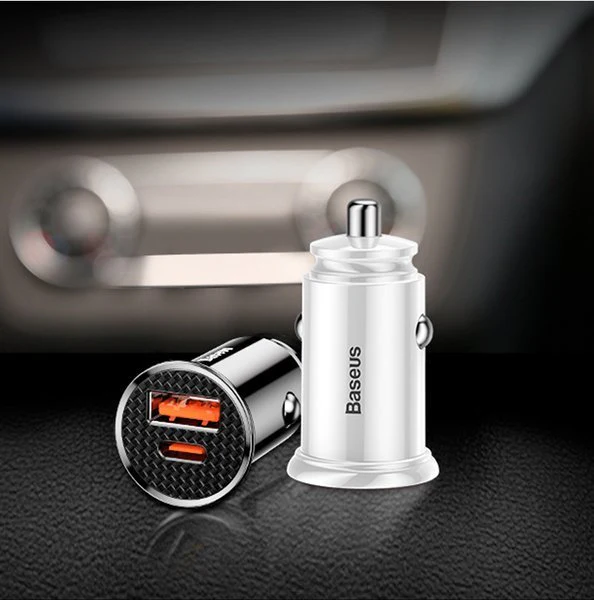 Billader Baseus Circular Plastic | USB-A Type-C USB-C PD 30W QC 3.0 SCP 5A – bilde 6