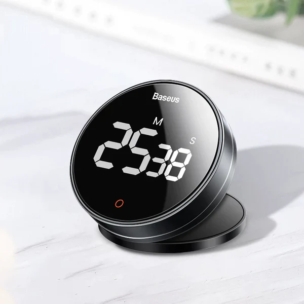 Digitalt magnetisk LED HD-timerminuttstoppur │ Baseus Heyo Rotation Pro – bilde 5